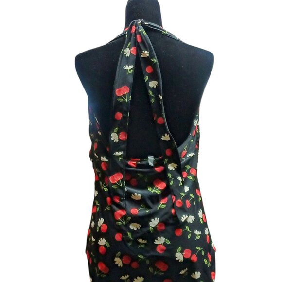 Torrid's Retro Inspired Sexy Sz 3 Black Cherry Rushed Halter One Piece Swimsuit - Picture 11 of 13